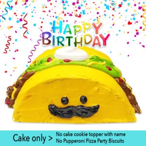 taco fiesta dog party cake